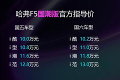 哈弗F5国潮版上市:配大尺寸天窗，升级19寸轮毂 - 功夫汽车-媒体大咖聚集的汽车传播机构