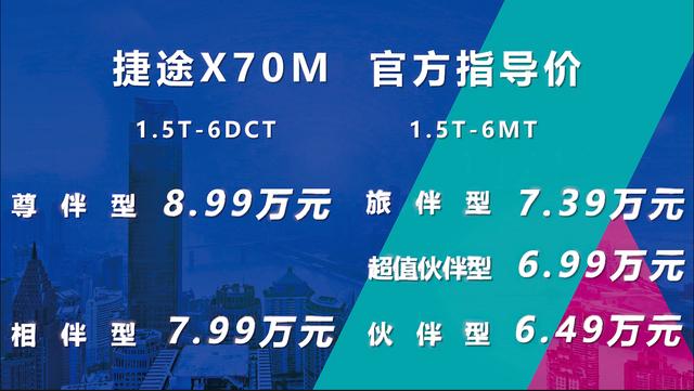 又大又省又好开，6.49万元起售，国民好车捷途X70M来了