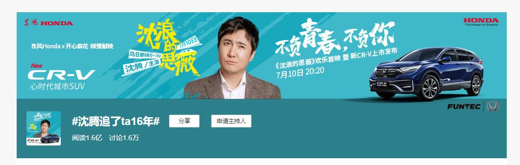 新车上市如何才能“出圈”？沈腾和新CR-V合作，给我们上了一课